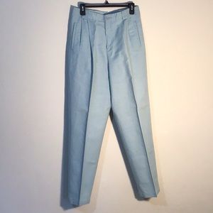 Pleated 60% linen 40% cotton pants